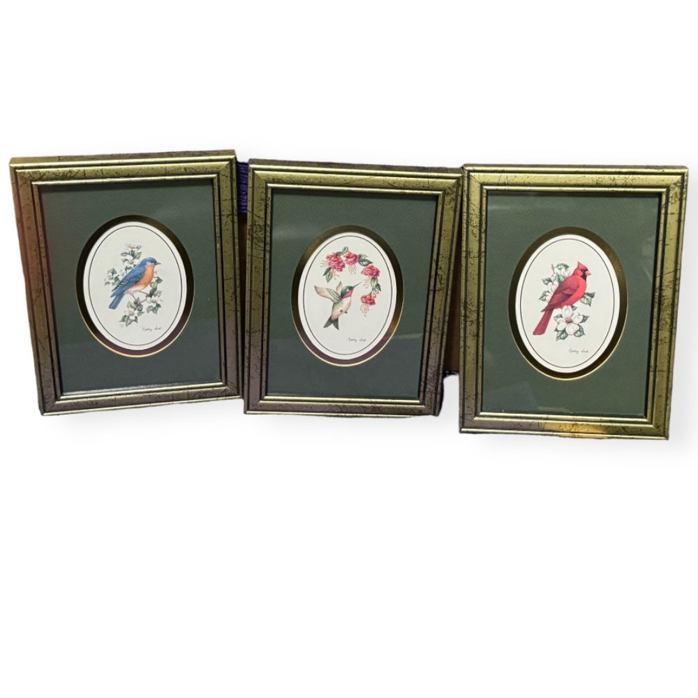 Heartfelt Collection 1994 Feathered Friends Framed Prints by Kathy Seek